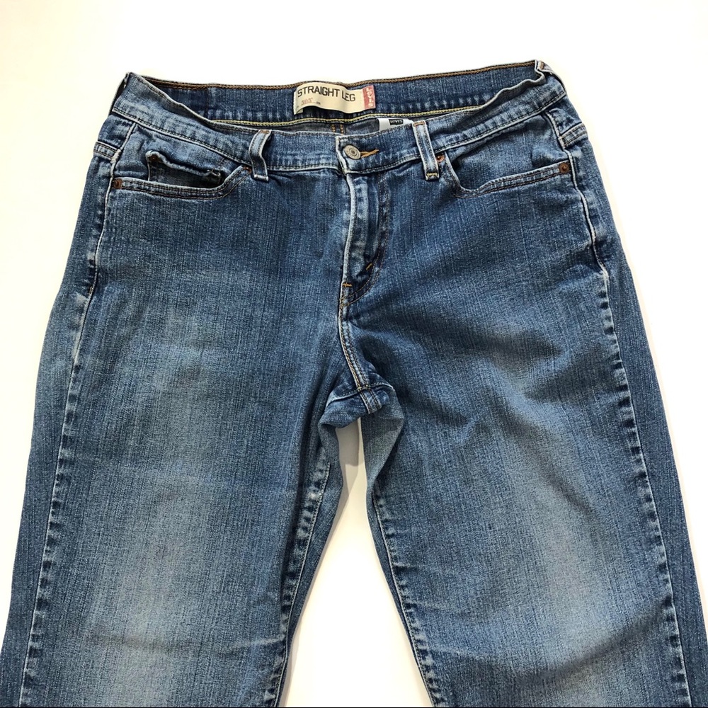 Levi’s 505 Mid Rise Stretch Straight Leg Jeans - Picture 3 of 8